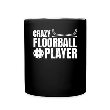 Jeu de floorball Unihockey - Joueur de floorball fou - Mug uni - noir - Devant