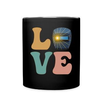 LOVE Soudeur Soudage Soudure Soudage - Mug uni - noir - Devant