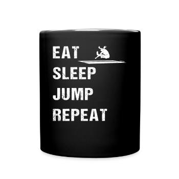 Long Jump Queen Daily Grind Gift - Full Colour Mug - black - Front