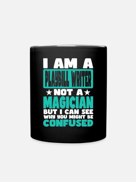 Playbill-Autor - Tasse einfarbig - Schwarz