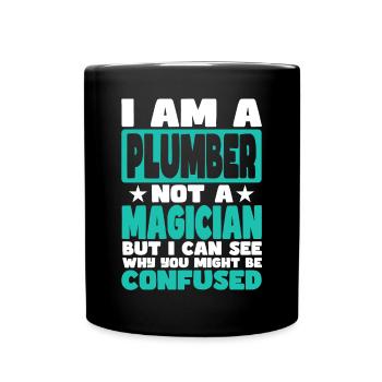Plumber - Full Colour Mug - black - Front