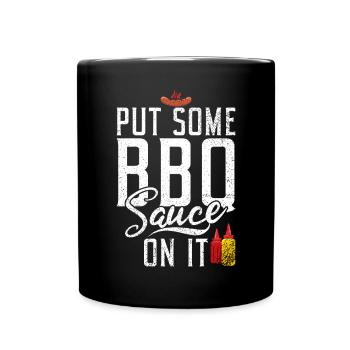 Grill Barbecue Grilling - Tasse einfarbig - Schwarz - Vorne