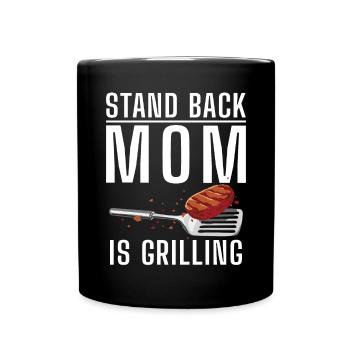 Grill Barbecue Grilling - Tasse einfarbig - Schwarz - Vorne