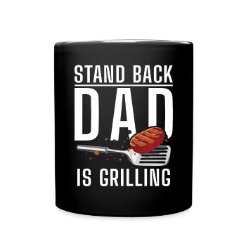 Grill Barbecue Grilling - Tasse einfarbig - Schwarz - Vorne