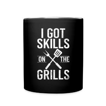 Grill Barbecue Grilling - Tasse einfarbig - Schwarz - Vorne