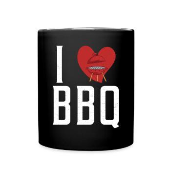 Grill Barbecue Grilling - Tasse einfarbig - Schwarz - Vorne