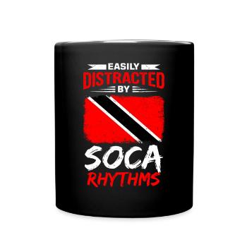 Soca Tanz Trinidad Tobago - Tasse einfarbig - Schwarz - Vorne