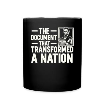Emancipation Proclamation Black Pride Juneteenth - Full Colour Mug - black - Front