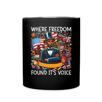 Emancipation Proclamation Black Pride Juneteenth - Full Colour Mug - black - Front