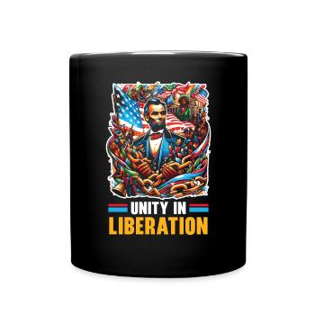 Emancipation Proclamation Black Pride Juneteenth - Full Colour Mug - black - Front