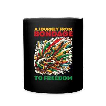 Emancipation Proclamation Black Pride Juneteenth - Full Colour Mug - black - Front