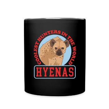 Hyena, spotted hyena, hyena gift - Full Colour Mug - black - Front