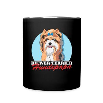Biewer Terrier Dog Dad Dog Owner Gift - Full Colour Mug - black - Front