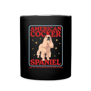 American Cocker Spaniel papa chien cadeau - Mug uni - noir - Devant