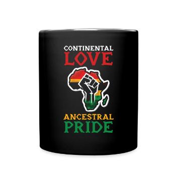 Pan-africanism African American Africa Roots Black - Full Colour Mug - black - Front