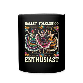 Ballett Folklorico Tänzerin Mexiko Mexikanischer Tanz - Tasse einfarbig - Schwarz - Vorne