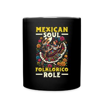 Ballett Folklorico Tänzer Mexiko Mexikanischer Tanz - Tasse einfarbig - Schwarz - Vorne