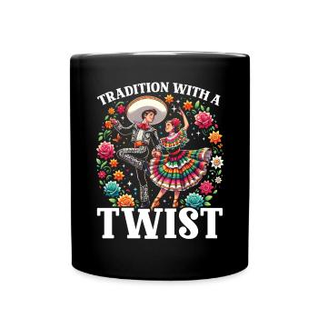 Ballett Folklorico Tänzerin Mexiko Mexikanischer Tanz - Tasse einfarbig - Schwarz - Vorne