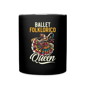Ballett Folklorico Tänzerin Mexiko Mexikanischer Tanz - Tasse einfarbig - Schwarz - Vorne