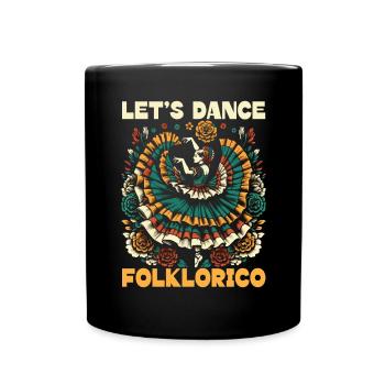 Ballet Folklorico Danseur Mexique Danse mexicaine - Mug uni - noir - Devant