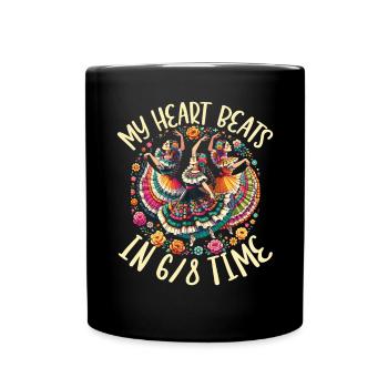 Ballet Folklorico Dancer Mexico Mexican Dance - Full Colour Mug - black - Front