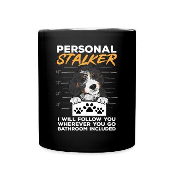 Bernedoodle Dog - Full Colour Mug - black - Front