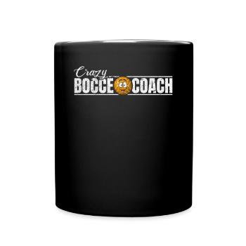 Crazy Bocce Coach - Boccia Player Bocce Ball Playe - Full Colour Mug - black - Front