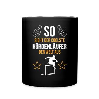 Weltbester Hürdenläufer Coolness Pur - Geschenk - Tasse einfarbig - Schwarz - Vorne