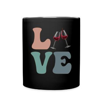 DEAR wine drinkers, - Full Colour Mug - black - Front