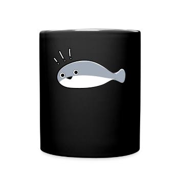 Sacambaspis Poisson ancien Meme Caution - Mug uni - noir - Devant