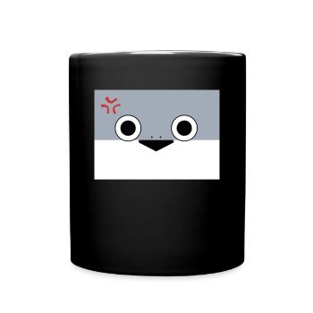 Sacambaspis Antiker Fisch Meme verärgert - Tasse einfarbig - Schwarz - Vorne