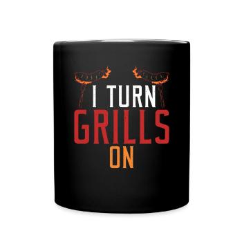 Grillades Barbecue Grillades - Mug uni - noir - Devant