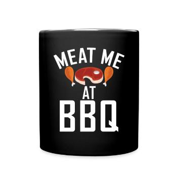 Grillades Barbecue Grillades - Mug uni - noir - Devant