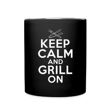 Grillades Barbecue Grillades - Mug uni - noir - Devant
