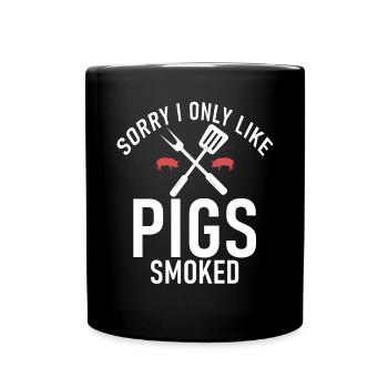 Grill Barbecue Grilling - Tasse einfarbig - Schwarz - Vorne