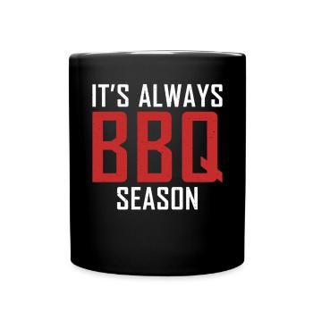 Grill Barbecue Grilling - Tasse einfarbig - Schwarz - Vorne