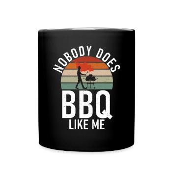 Grill Barbecue Grilling - Tasse einfarbig - Schwarz - Vorne