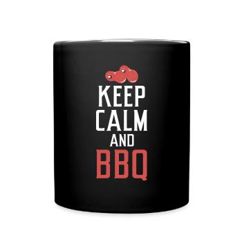 Grill Barbecue Grilling - Tasse einfarbig - Schwarz - Vorne