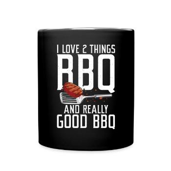 Grill Barbecue Grilling - Tasse einfarbig - Schwarz - Vorne