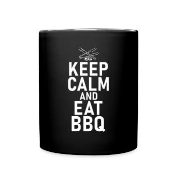 Grill Barbecue Grilling - Tasse einfarbig - Schwarz - Vorne