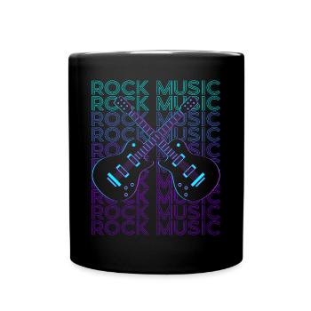 Musique Rock & Roll Rétro - Mug uni - noir - Devant