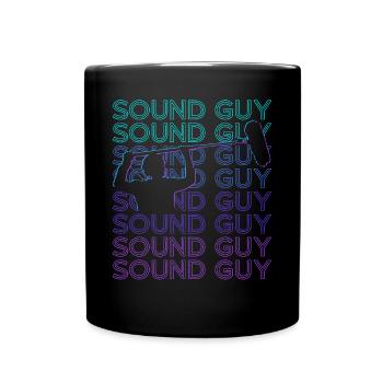 Ingénieur du son Technicien du son Retro - Mug uni - noir - Devant