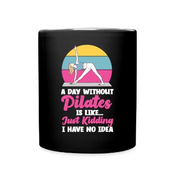 Instructeur de Pilates Professeur Retro A - Mug uni - noir - Devant