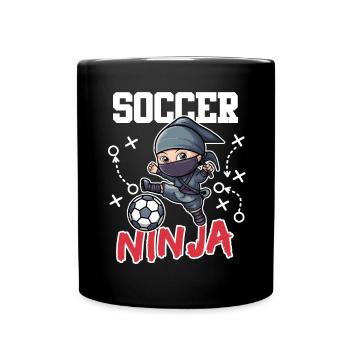 Soccer Ninja - Full Colour Mug - black - Front