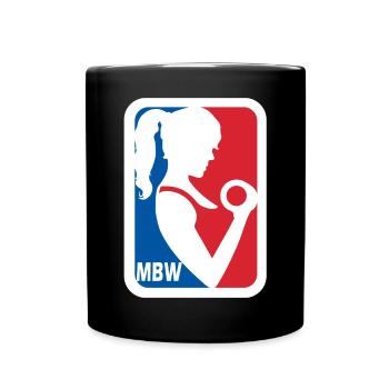 MBW Silhouette Balllogo - Tasse einfarbig - Schwarz - Vorne