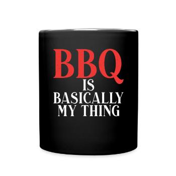 Grillades Barbecue Grillades - Mug uni - noir - Devant
