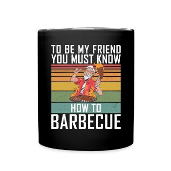 Grill Barbecue Grilling - Tasse einfarbig - Schwarz - Vorne
