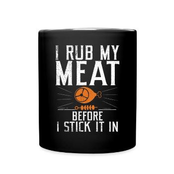 Grill Barbecue Grilling - Tasse einfarbig - Schwarz - Vorne
