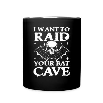 Your Bat Cave Gothic Occult Black Scene Wicca - Tasse einfarbig - Schwarz - Vorne