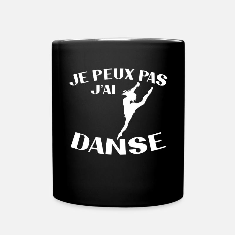 Ich kann nicht, ich habe Tanz - Tasse einfarbig - Schwarz